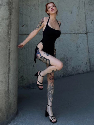 Cut Out Dress Womens