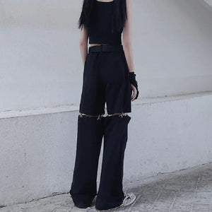 Cut Out Flare Pants