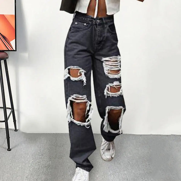 Cut Out Flared Pants