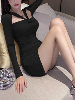 Cut Out Front Bodycon Dress