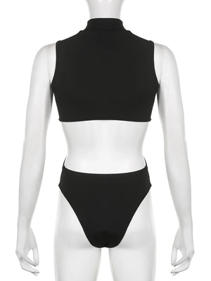 Cut Out Front Bodysuit