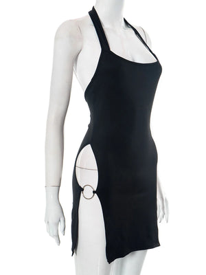 Cut Out Halter Dress