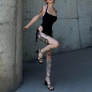 Cut Out Halter Dress