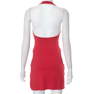 Cut Out Halter Dress