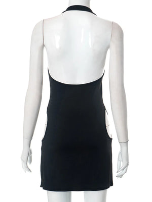 Cut Out Halter Dress
