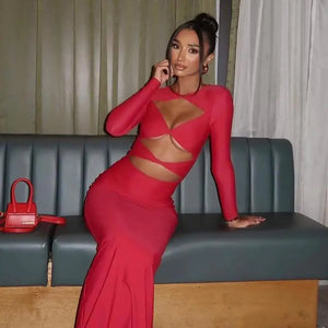 Cut Out Long Dresses