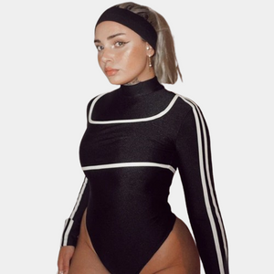 Cut Out Long Sleeve Bodysuit