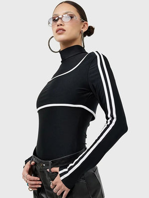 Cut Out Long Sleeve Bodysuit