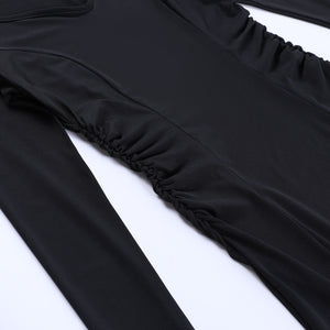 Cut Out Long Sleeve Dress