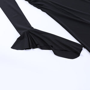 Cut Out Long Sleeve Dress