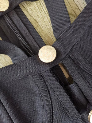 Cut Out Maxi Dress Black