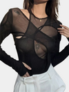cut out mesh bodysuit