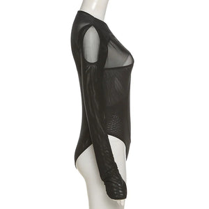 cut out mesh bodysuit