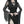 Cut Out Midi Dress Black - product view on white background