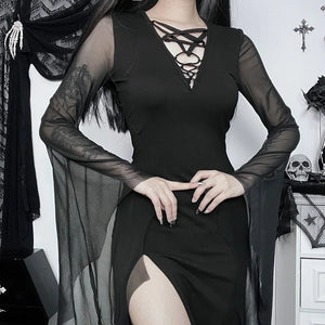 Cut Out Midi Dress Black