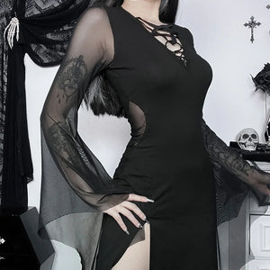 Cut Out Midi Dress Black