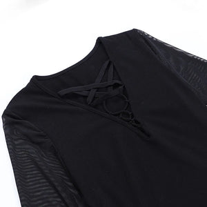 Cut Out Midi Dress Black