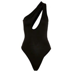 Cut Out One Shoulder Bodysuit
