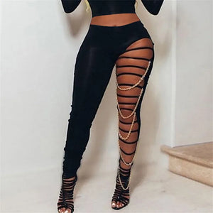 Cut Out Pants Leggings