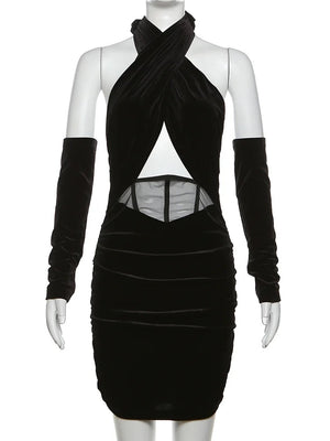 Cut Out Sleeve Dress