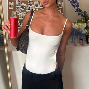 Cut Out Sleeveless Bodysuit