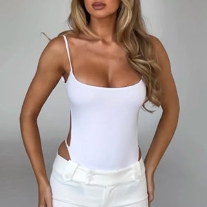 Cut Out Sleeveless Bodysuit