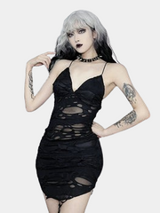 Robe bustier découpée 
