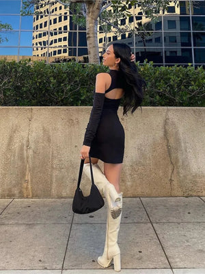 Cut Out T Shirt Dress