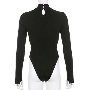 Cut Out Waist Bodysuit