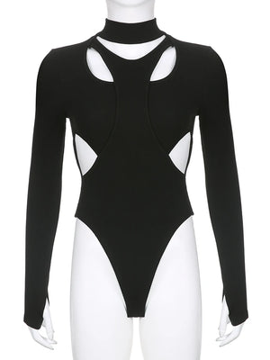 Cut Out Waist Bodysuit