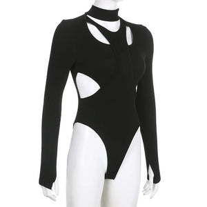 Cut Out Waist Bodysuit