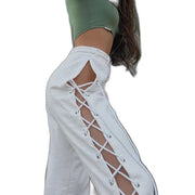 Pantalones blancos recortados