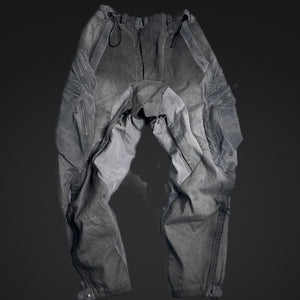 Cut Zipper Spliced Cyberpunk Pants