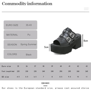 Cute Chunky Heels Sandals