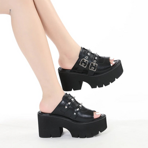 Cute Chunky Heels Sandals