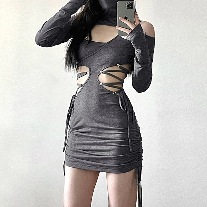 cute cut out dress Gia Side Cutout Mini Dress Coco and Bella