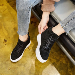 Cute New Black Platform Sneakers