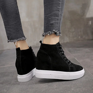 Cute New Black Platform Sneakers