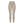 The khaki leggings shown on a form from the side, the high rise and close fit down the leg