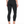 Back view on a model in the black yoga leggings, the contour seams curving under the seat