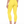 Three-quarter back view on the model in lemon yellow, the leggings ending above the ankle