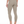 Three-quarter back view on the model in khaki, the high rise and cropped length at the ankle