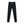 Back of the black yoga leggings laid flat, the CYBER wordmark on the high waistband