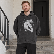 Y2K hoodie met oogcontact-graphic