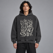 Grafiskie Y2K hoodie