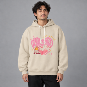 Hanorac Y2K din Fleece de Bumbac cu Inimă