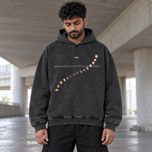 Moon Graphic Y2K Hoodie