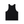 Black tank laid flat from the front, a scoop neck with a small CYBER TECHWEAR print inside the collar