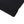 Close-up of the hem corner, folded under and stitched flat on the thin black cotton knit