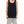Cyber Loose Black Muscle Shirt on a model, front view, the loose body falling over grey shorts